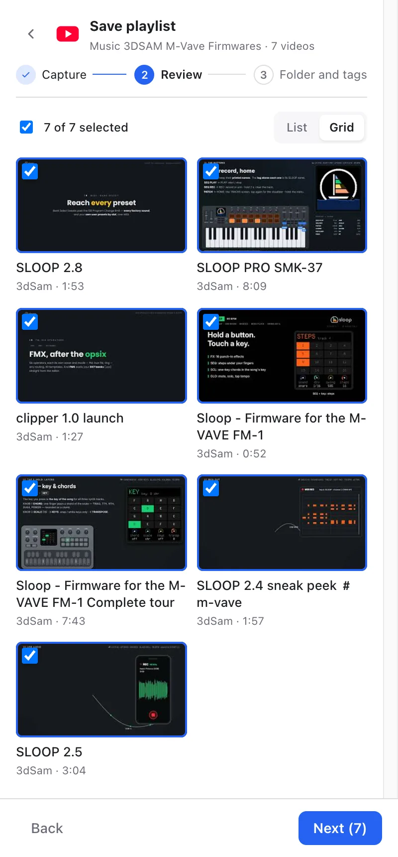 Step 2: review
